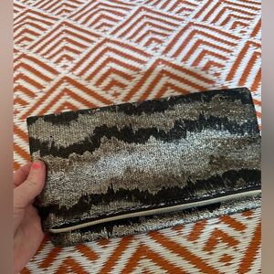 Stella & Dot clutch metallic